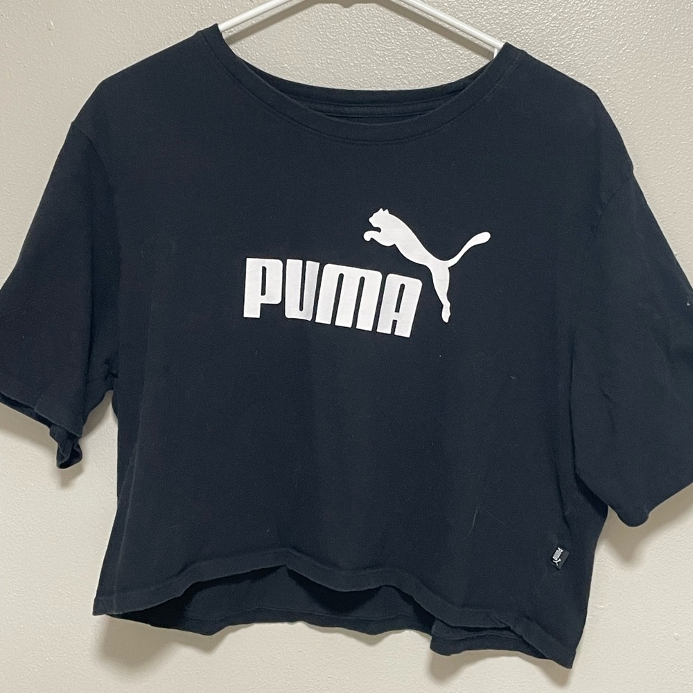 Puma Black Crop T-Shirt
